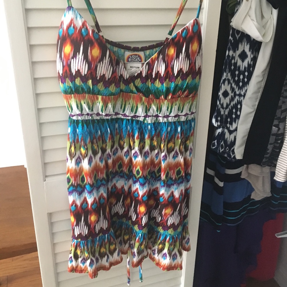 Tie dye babydoll tank top.